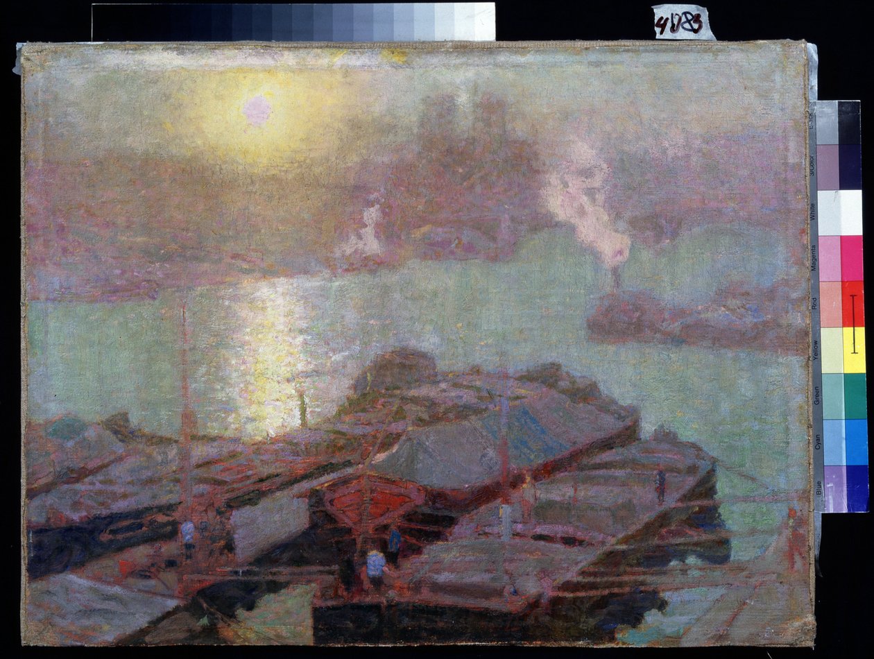 La Seine à Paris - Nikolai Vasilyevich Dosekin