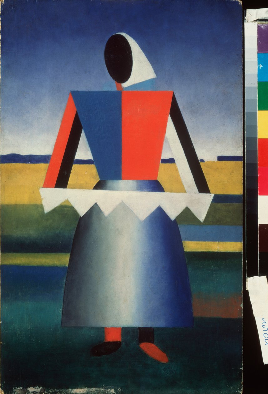 Femme avec une scie - Nikolaj Mihailovic Suetin