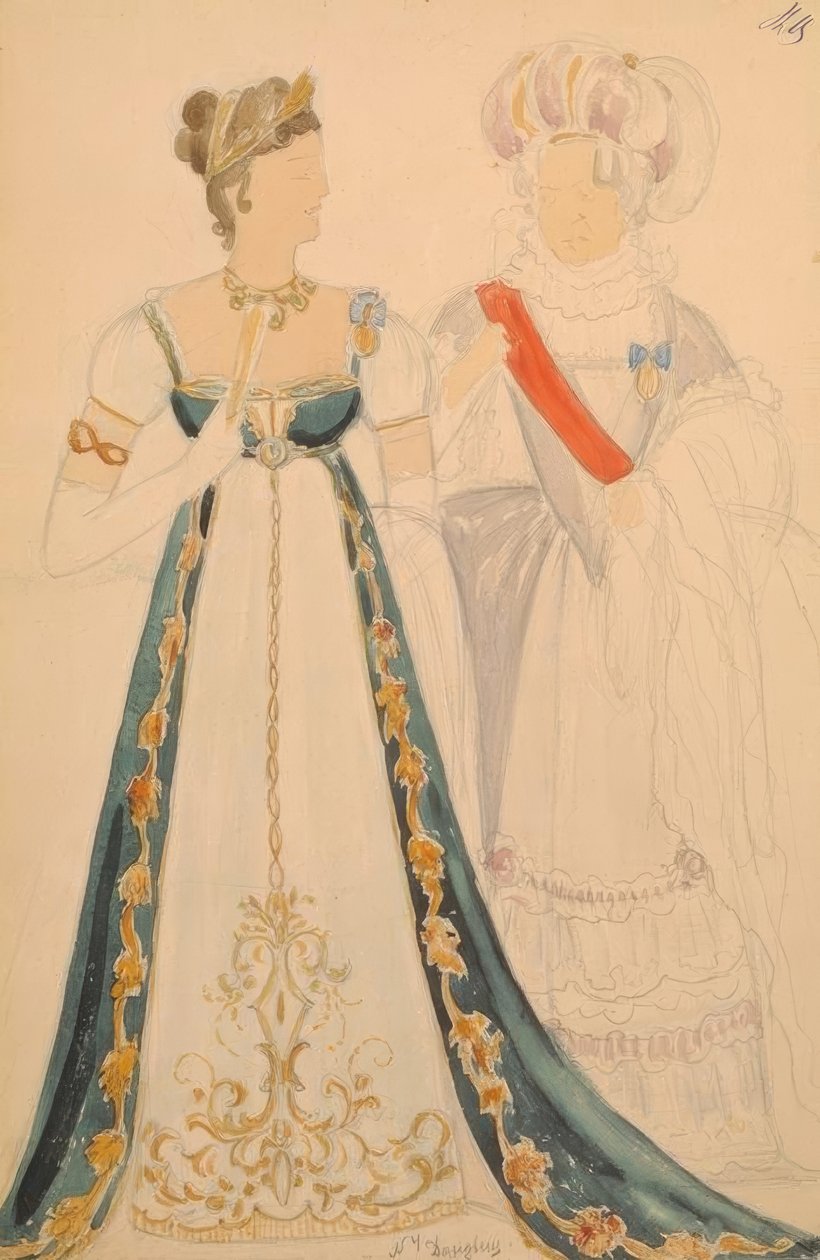 Esquisses de costumes - Nikolaj Pawlowitsch Uljanow