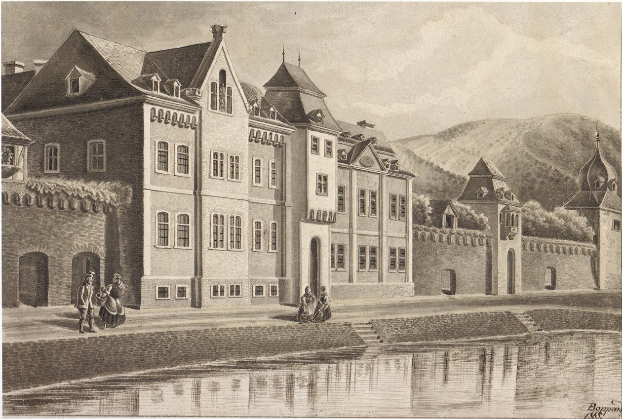 Orphelinat et Hôpital du Saint-Esprit à Boppard en 1865 - Nikolaus Schlad