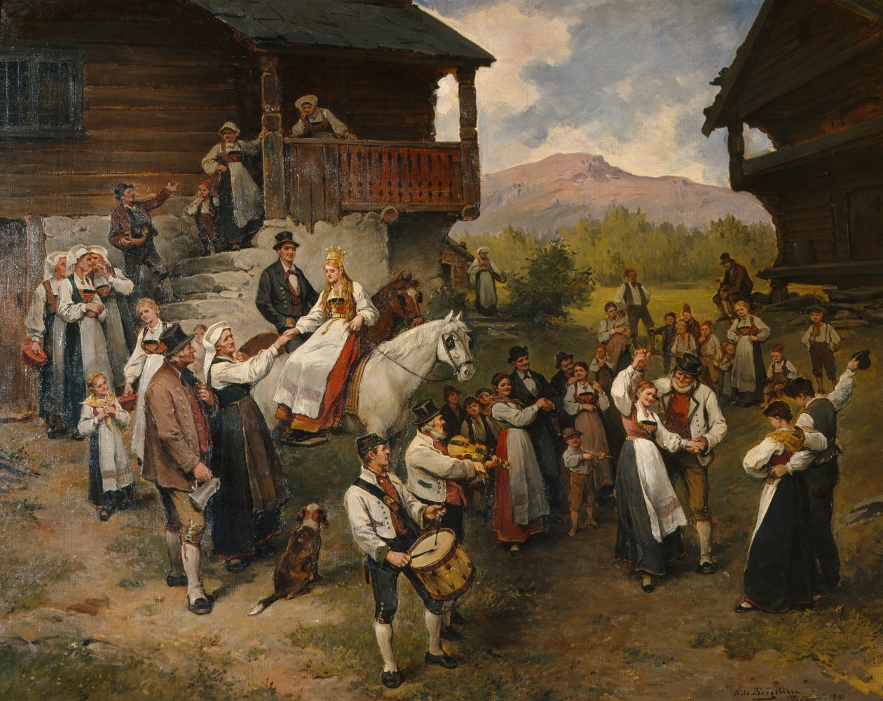 Mariage de paysans à Eidsfjord - Nils Bergslien