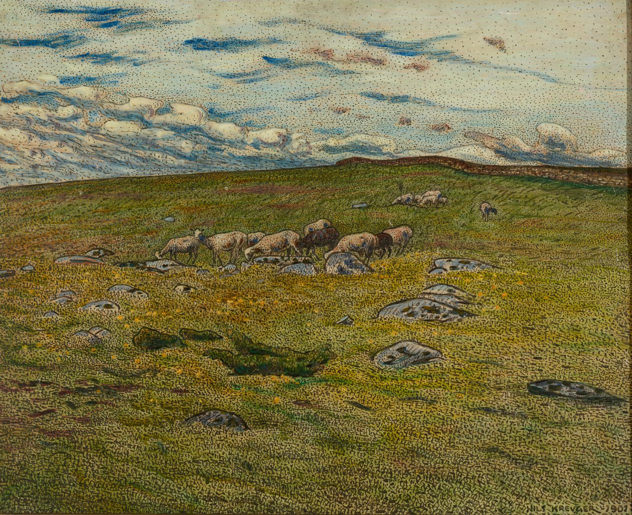 Moutons en pâturage - Nils Kreuger