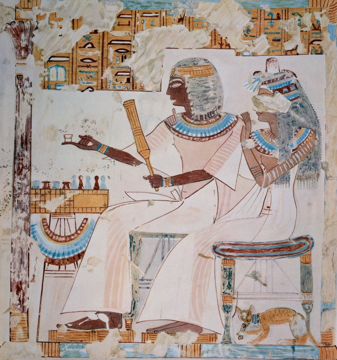 Neferrompet et sa femme jouant aux échecs, copie d