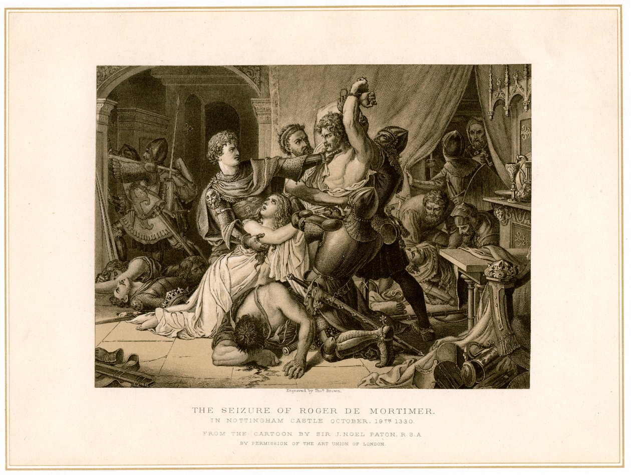 La capture de Roger de Mortimer 1287-1330 au château de Nottingham, XIXe siècle - Noel Paton