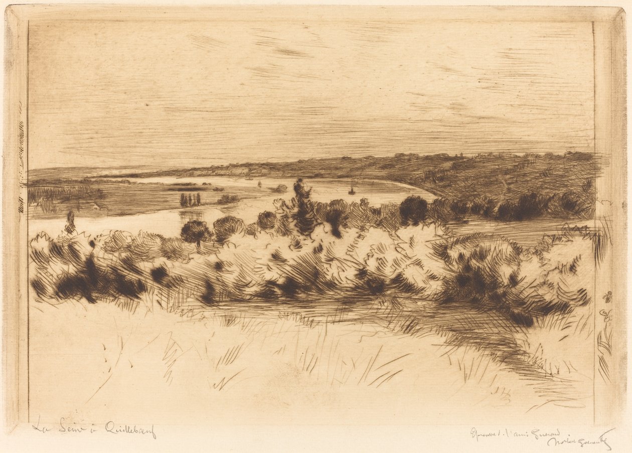 La Seine à Quilleboeuf - Norbert Goeneutte