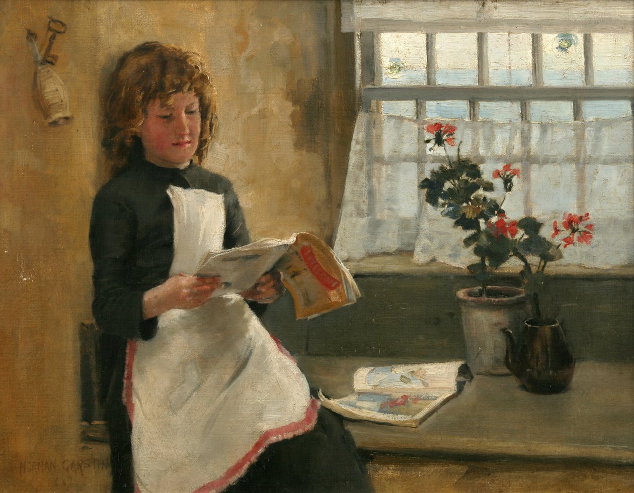 Fille à la fenêtre d