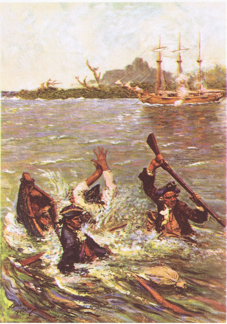 Le bateau a coulé par la poupe dans trois pieds d