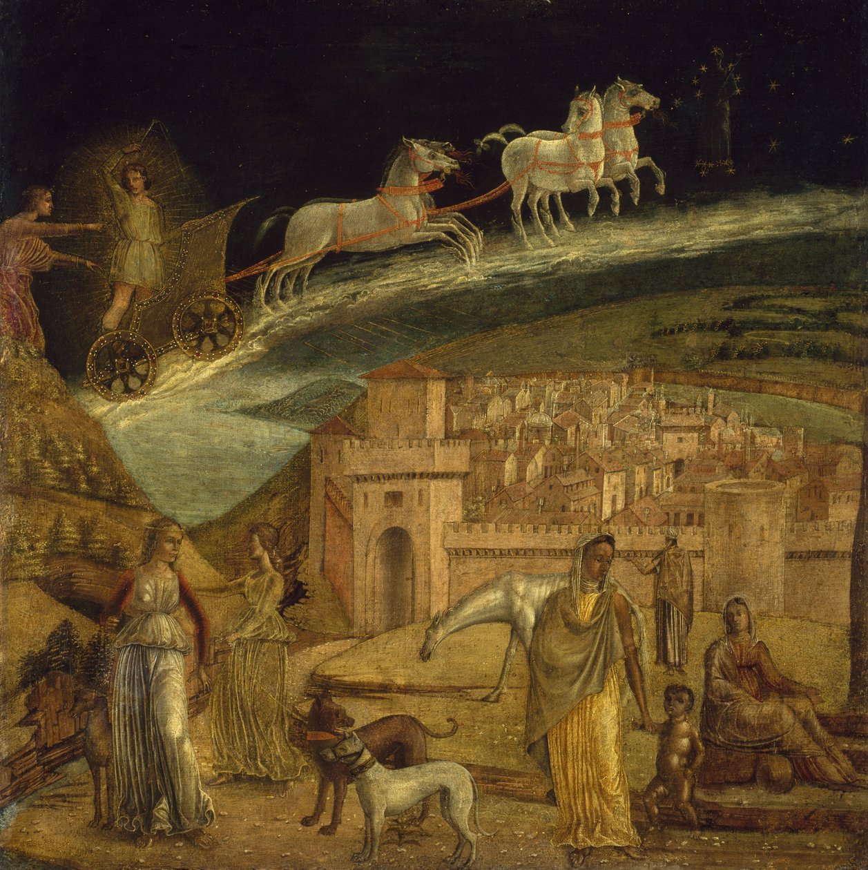 Phaéton conduisant le char de Phoebus, 1475-1500 - Northern Italian School