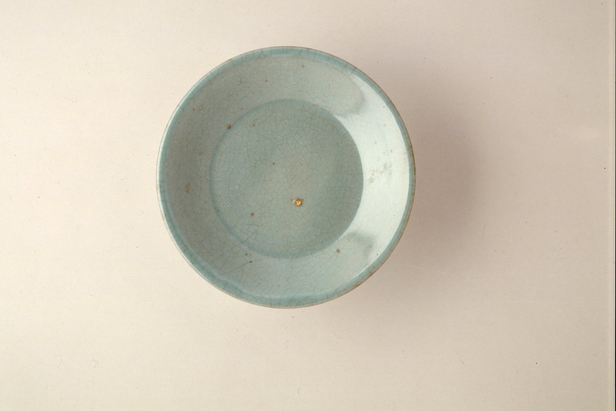 Plat peu profond Ruyao rare - Northern Song Dynasty Chinese School
