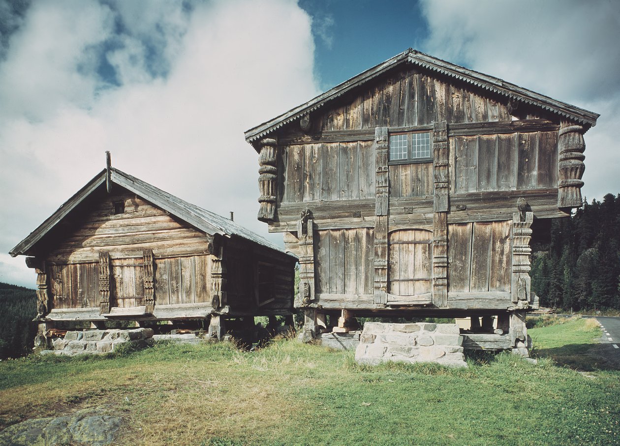 Maisons paysannes, construites c.1712 - Norwegian School