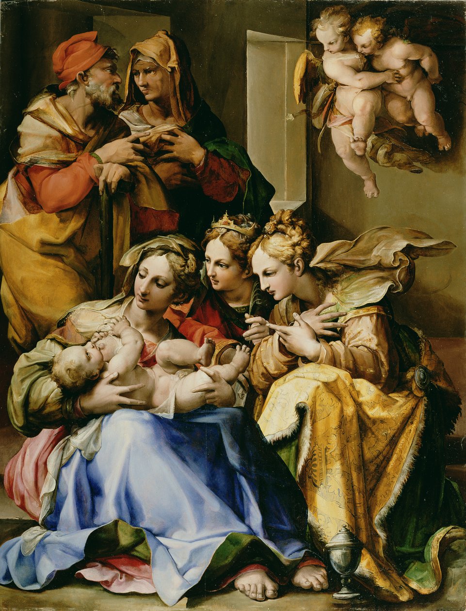 Sainte Famille avec Sainte Anne, Catherine d