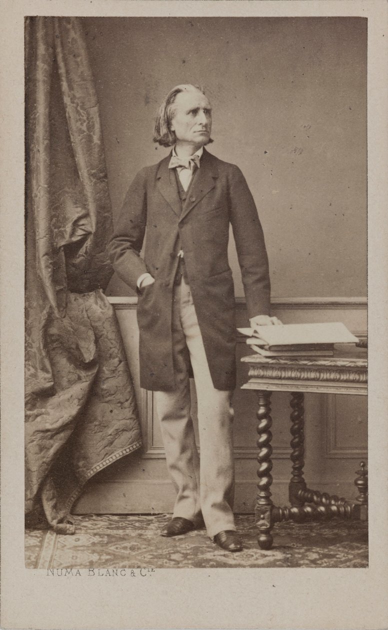 Portrait du compositeur Franz Liszt 1811-1886, vers 1870 - Numa Blanc