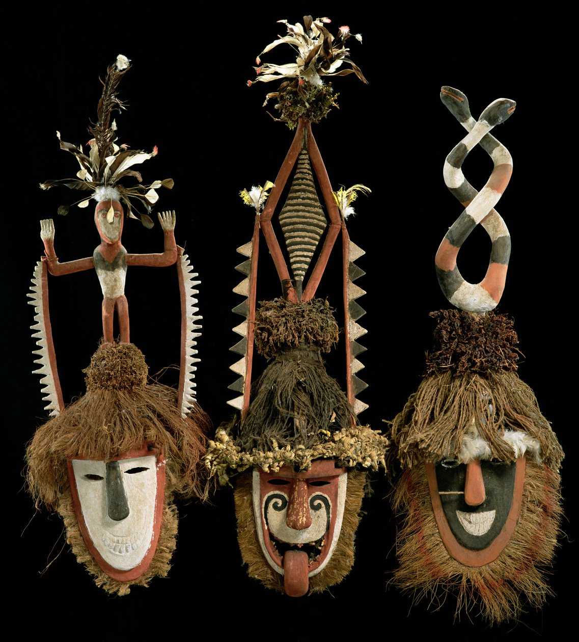 Masques de danse, Tolai, Nouvelle-Bretagne - Oceanic