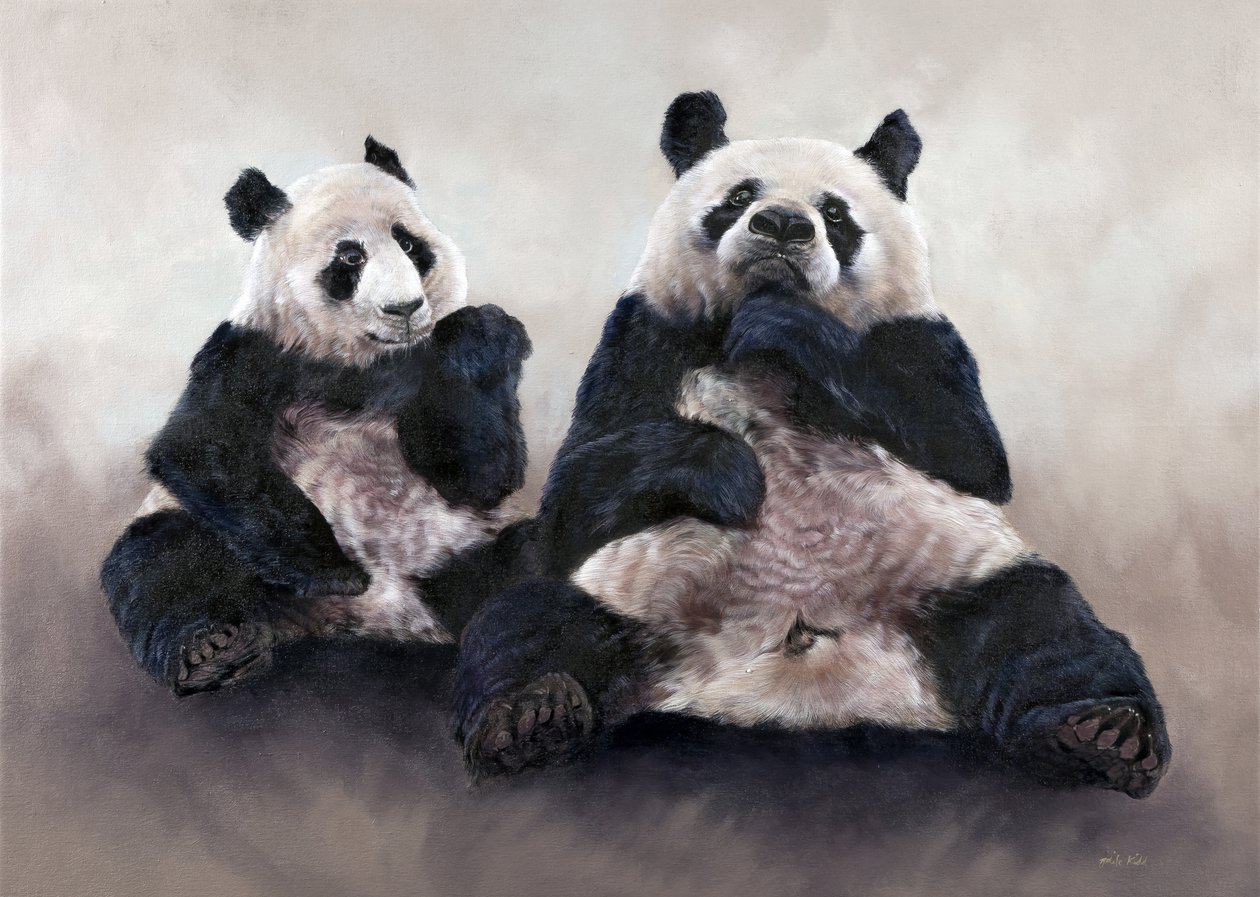 Ours de Chine, Pixiu, 2014 (acrylique sur toile) - Odile Kidd