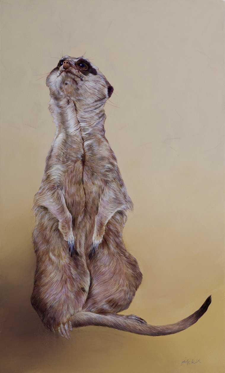 Suricate 3, 2010 (acrylique sur bois) - Odile Kidd