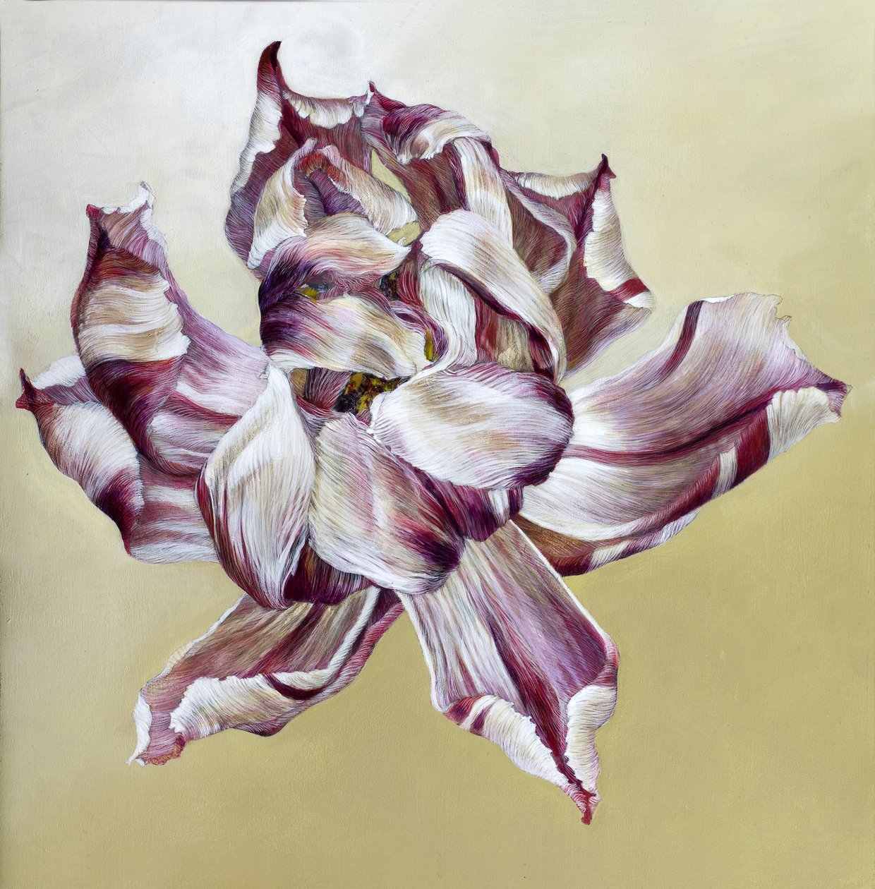 Tulipe, 2013 (acrylique sur bois) - Odile Kidd