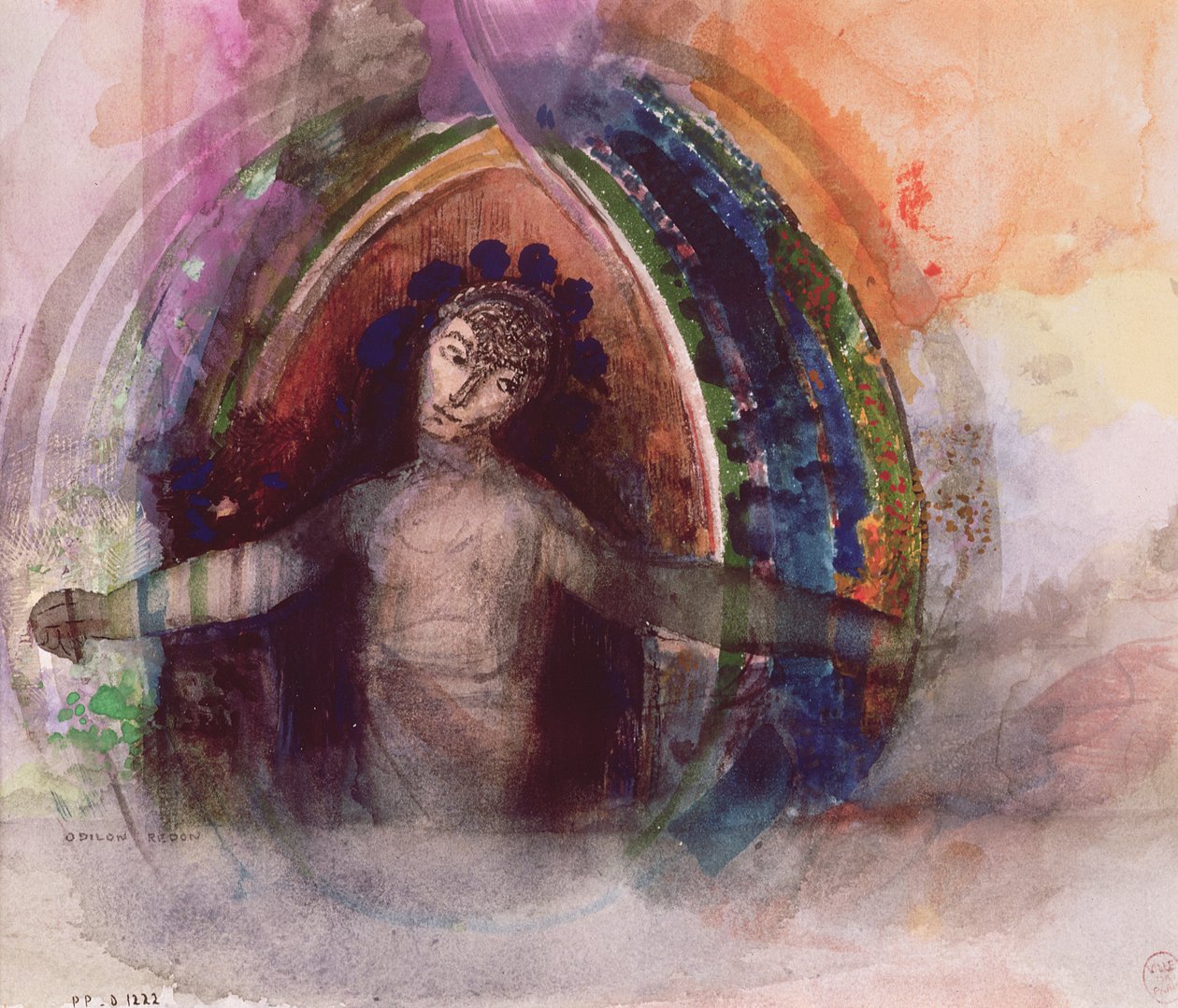 Femme aux bras étendus - Odilon Redon
