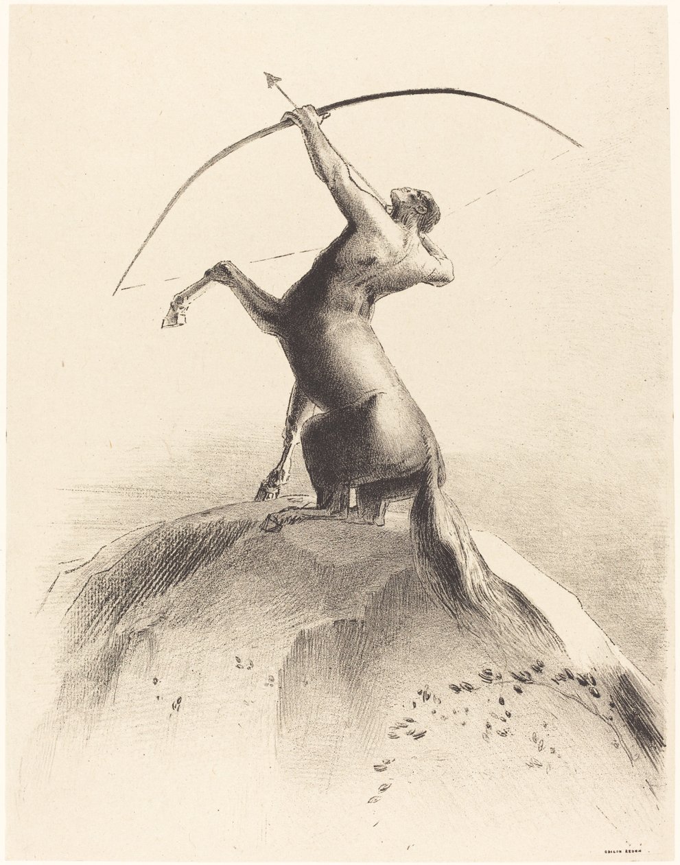 Centaur visant les nuages - Odilon Redon