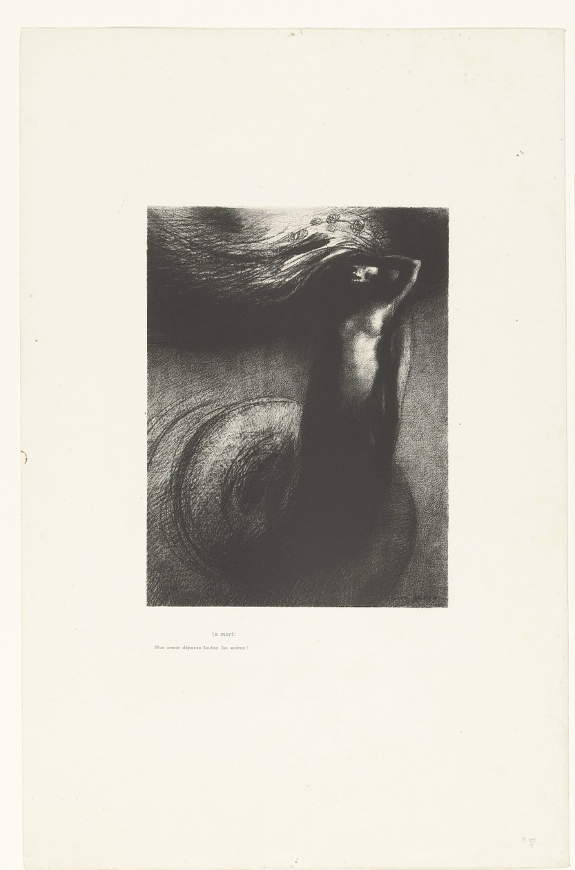 La Mort: Mon ironie dépasse toutes les autres! (Tentation de Saint-Antoine) - Odilon Redon