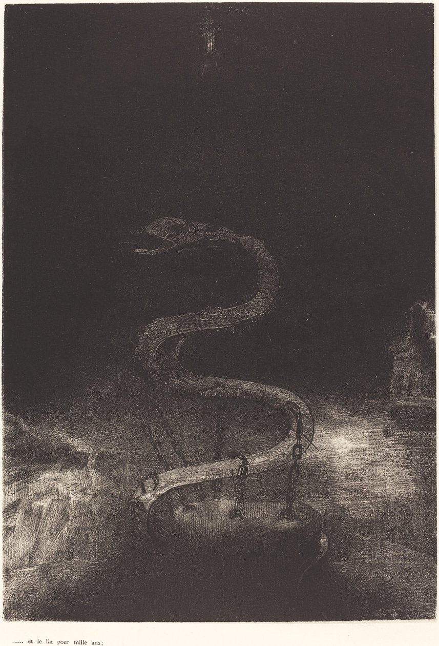 Et le lia pour mille ans - Odilon Redon
