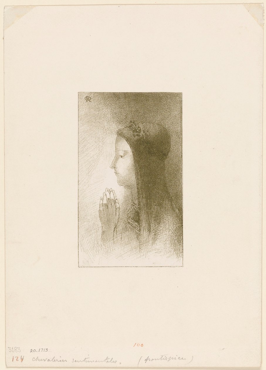 Frontispice pour Chevaleries sentimentales par Ferdinand Hérold - Odilon Redon