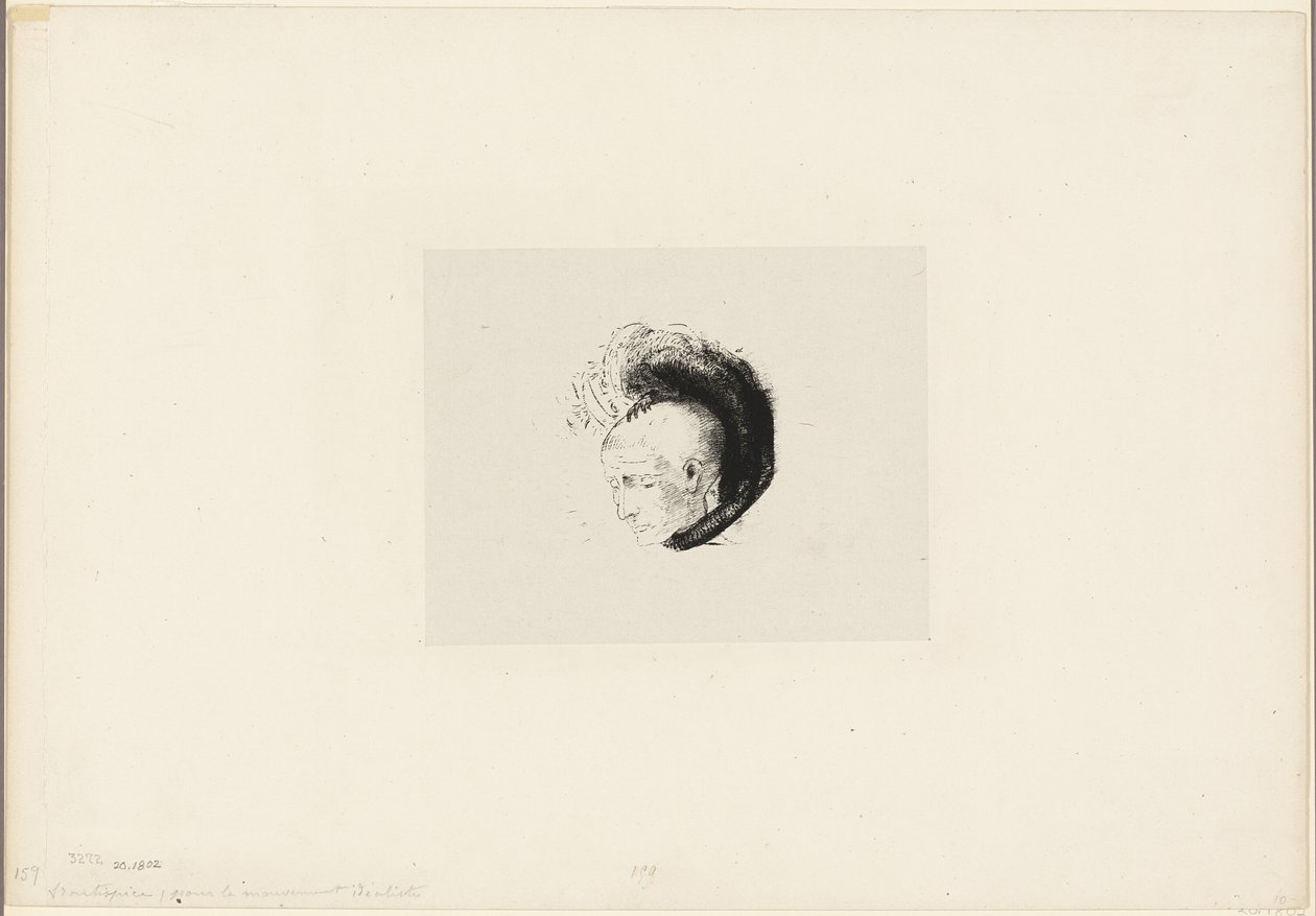 Frontispiece for Le mouvement idéaliste en peinture (The Idealist Movement in Painting) by André Mellerio - Odilon Redon