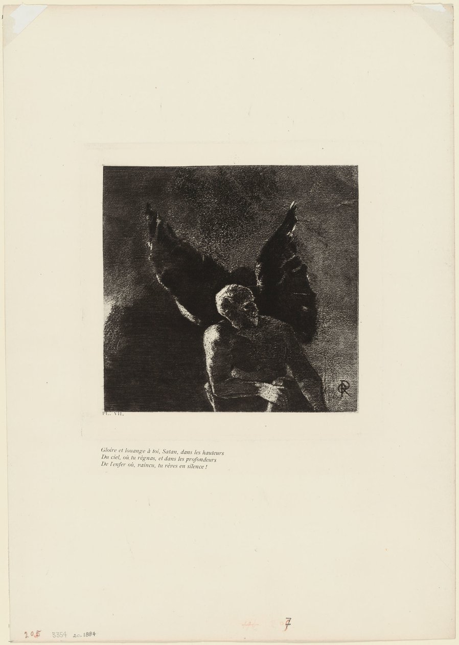 Gloire et louange à toi, Satan, dans les hauteurs du ciel, où tu régnais, et dans les profondeurs de l