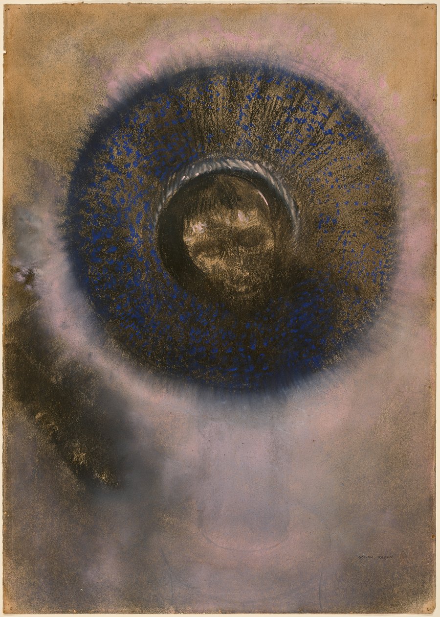 Tête dans une auréole - Odilon Redon