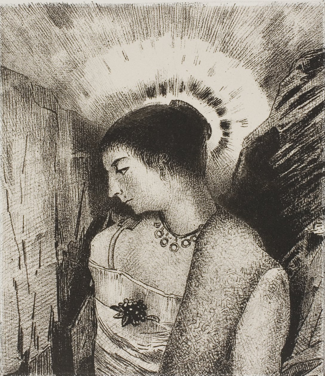 Voici la bonne déesse, la mère idéenne des montagnes, planche 15 de 24 - Odilon Redon