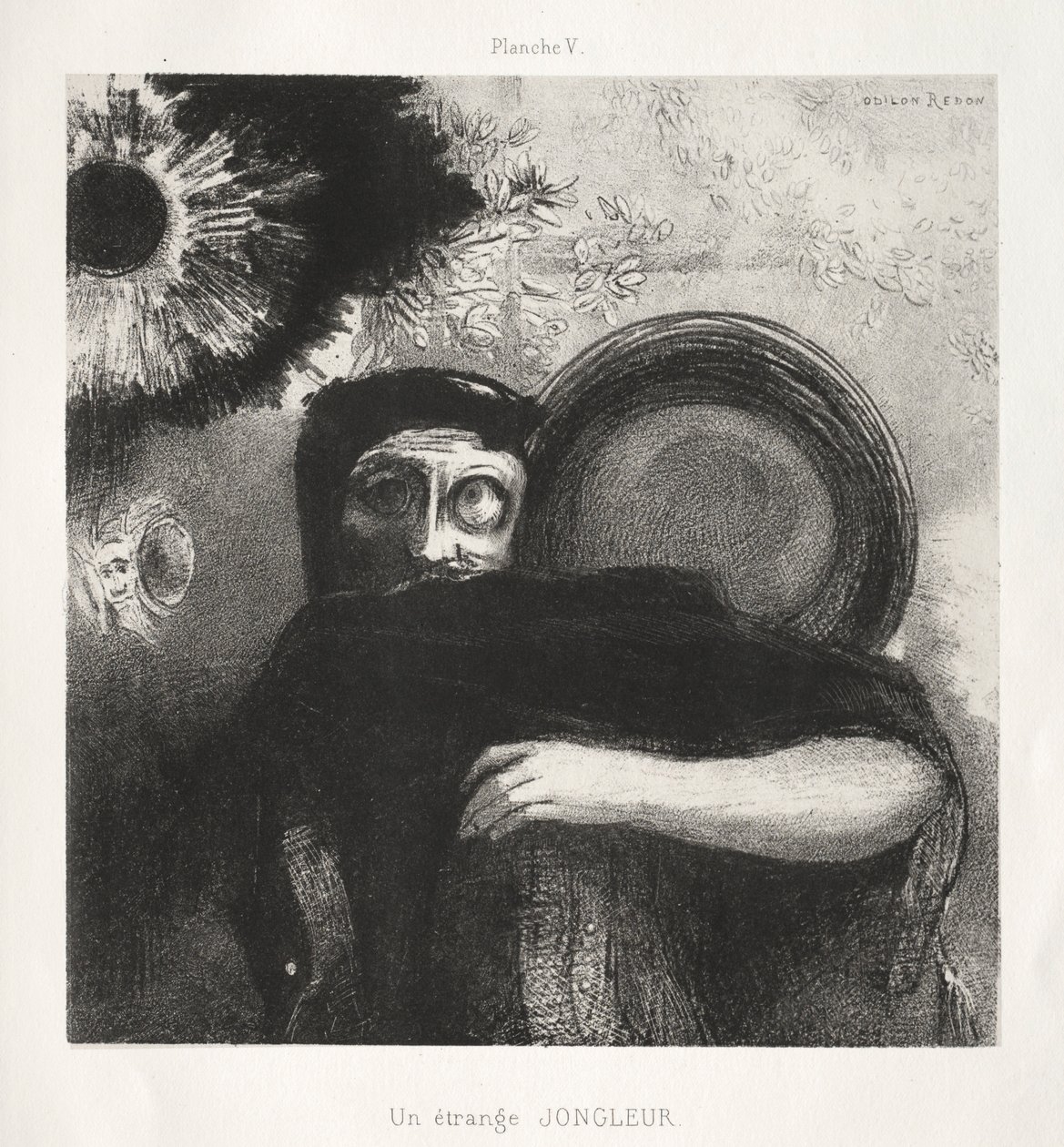 Hommage à Goya : Un étrange jongleur, 1885 - Odilon Redon