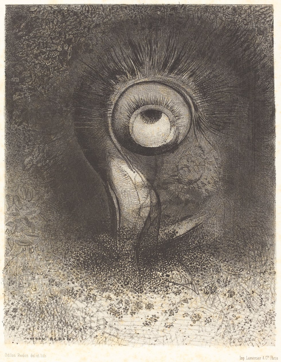 Il y eut peut-être une vision première essayée dans la fleur - Odilon Redon
