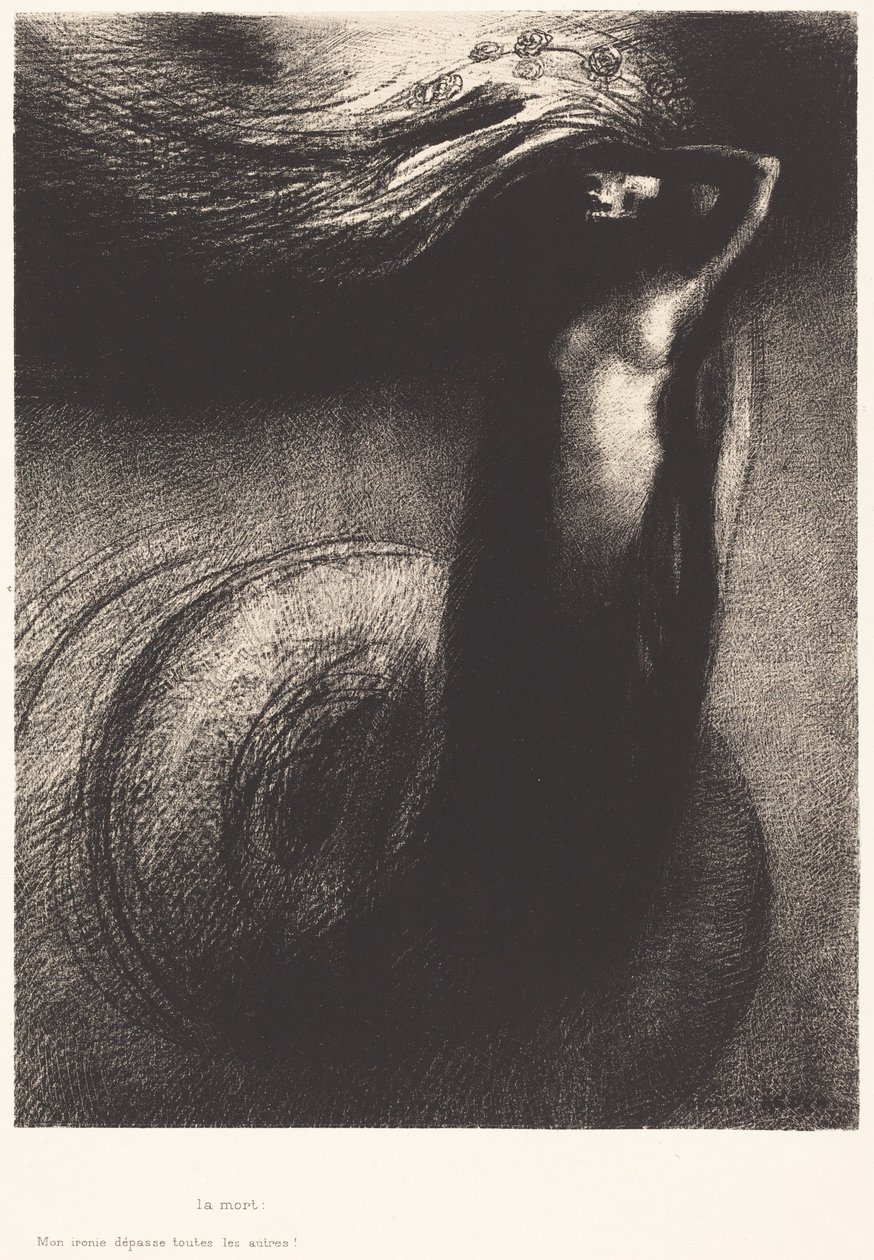 La Mort: Mon ironie dépasse toutes les autres! - Odilon Redon