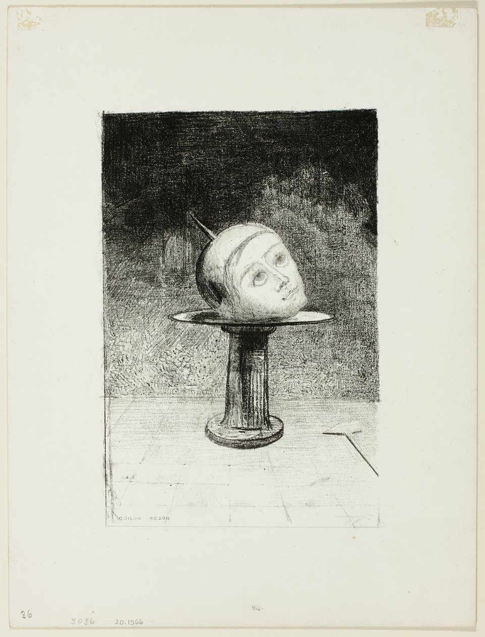 Sur le plat, planche dix de En rêves - Odilon Redon