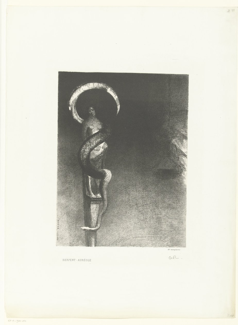 Slangenaureool - Odilon Redon