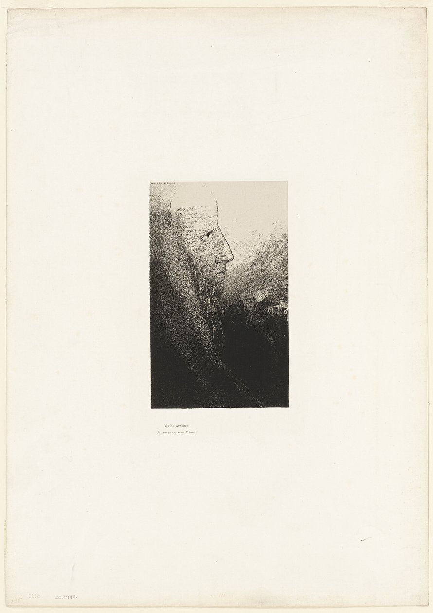 Saint Antoine : "Aide-moi, ô mon Dieu !", planche 2 de 24 - Odilon Redon