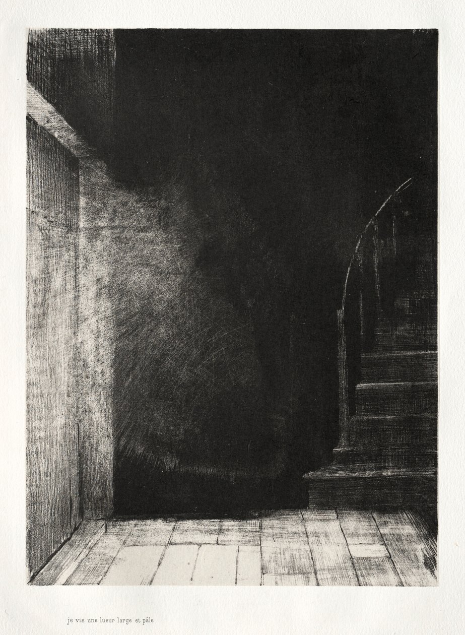 La maison hantée : Nous avons tous les deux vu une grande lumière pâle, 1896 - Odilon Redon