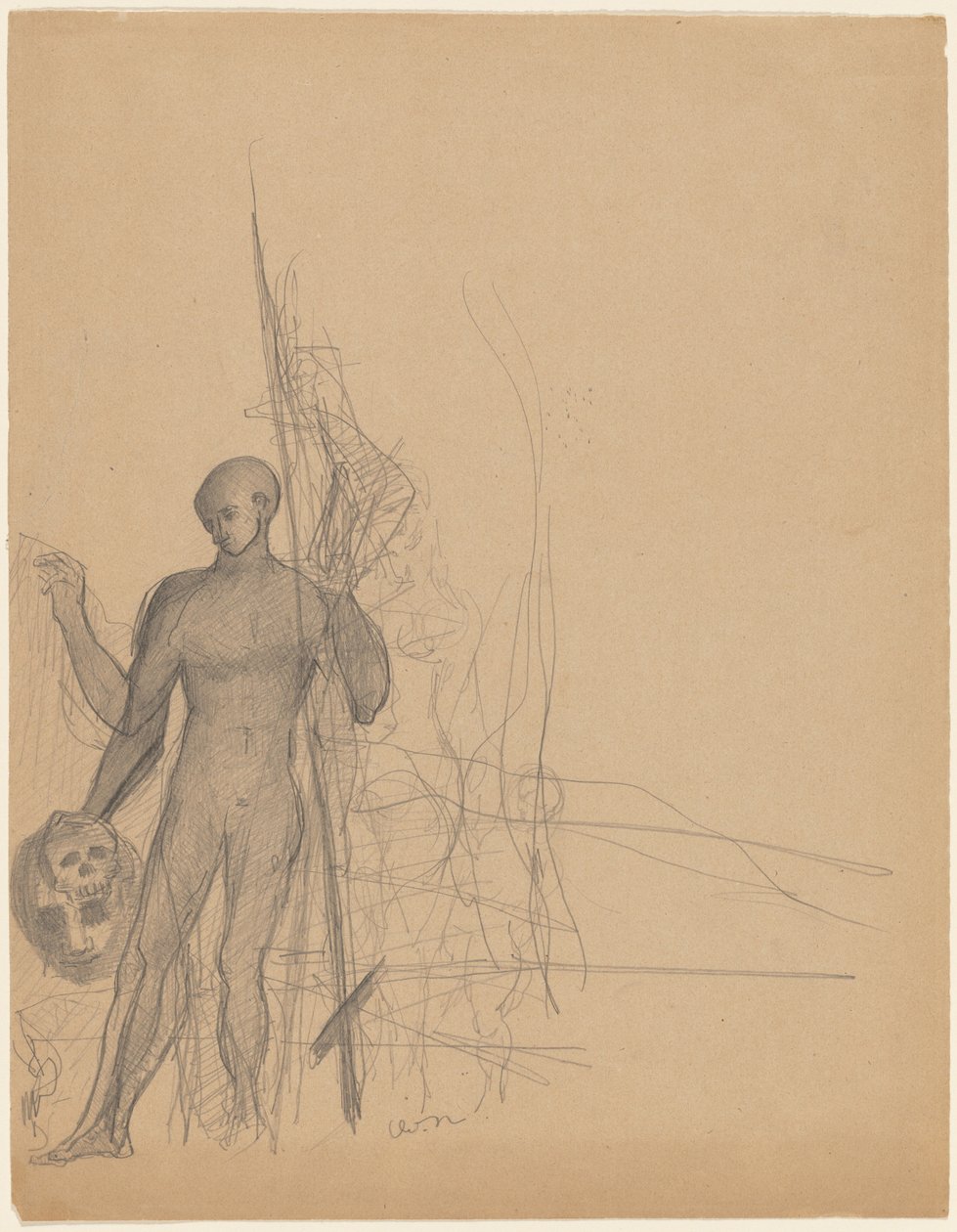 Le chasseur de têtes et sa famille - Odilon Redon