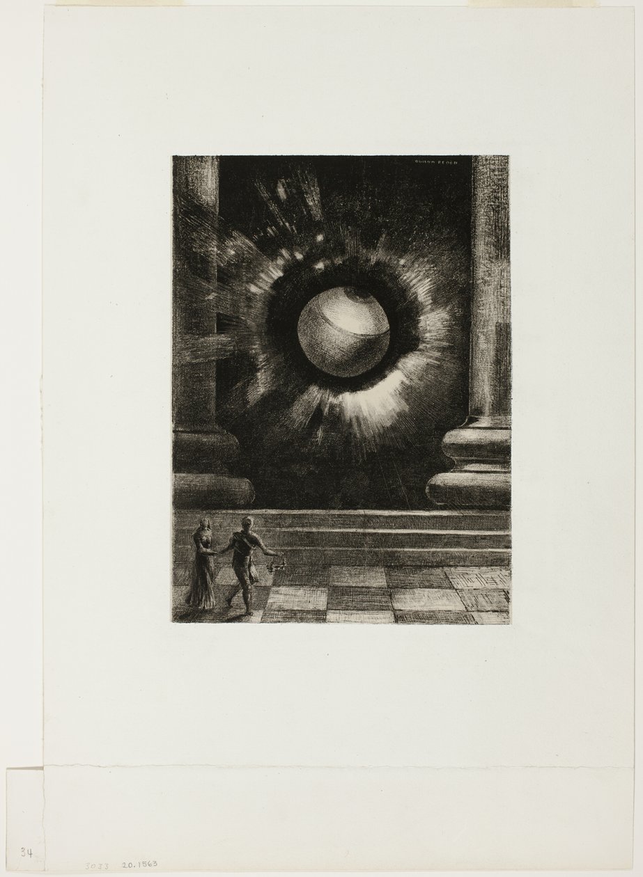 Vision, planche huit de Dans les rêves - Odilon Redon