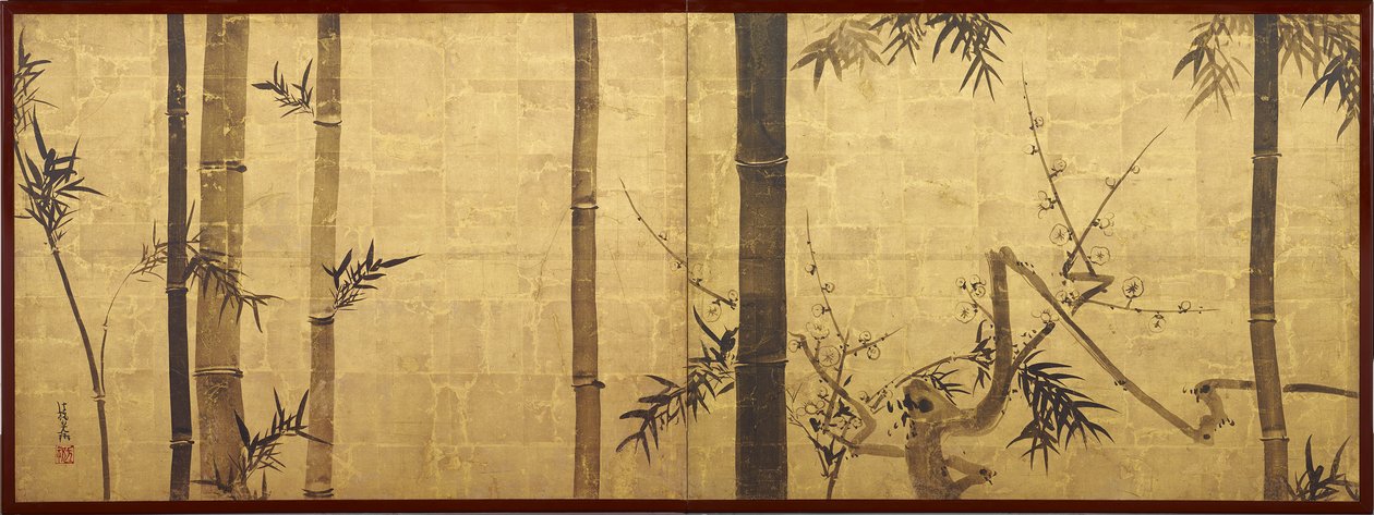Bambou et prunier - Ogata Korin
