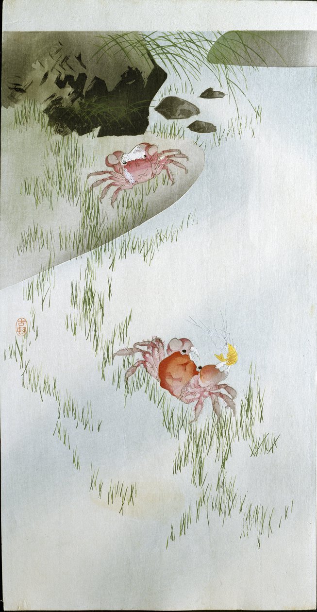 Deux crabes rouges, 1905 - Ohara Koson