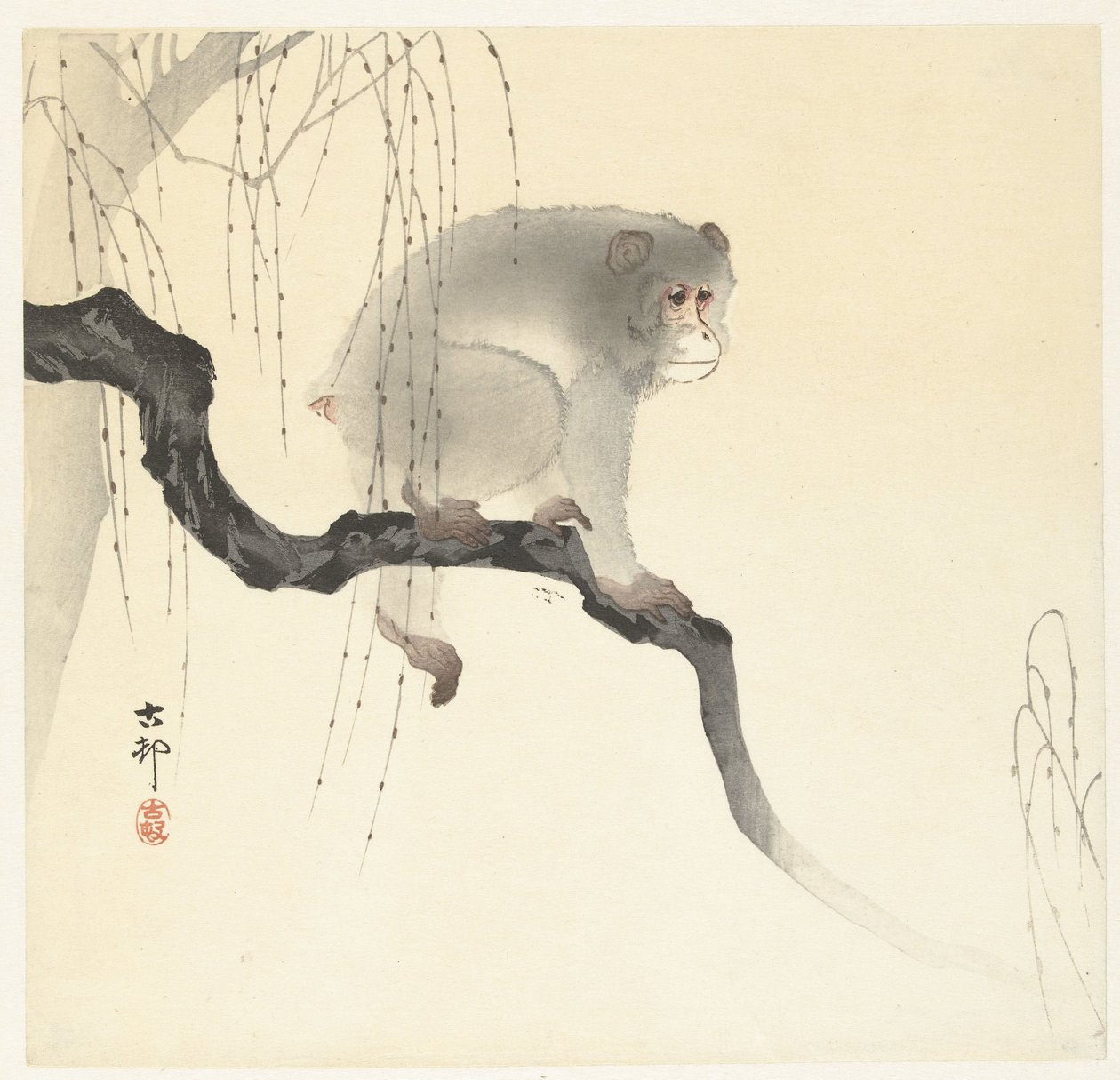 Singe sur une branche - Ohara Koson