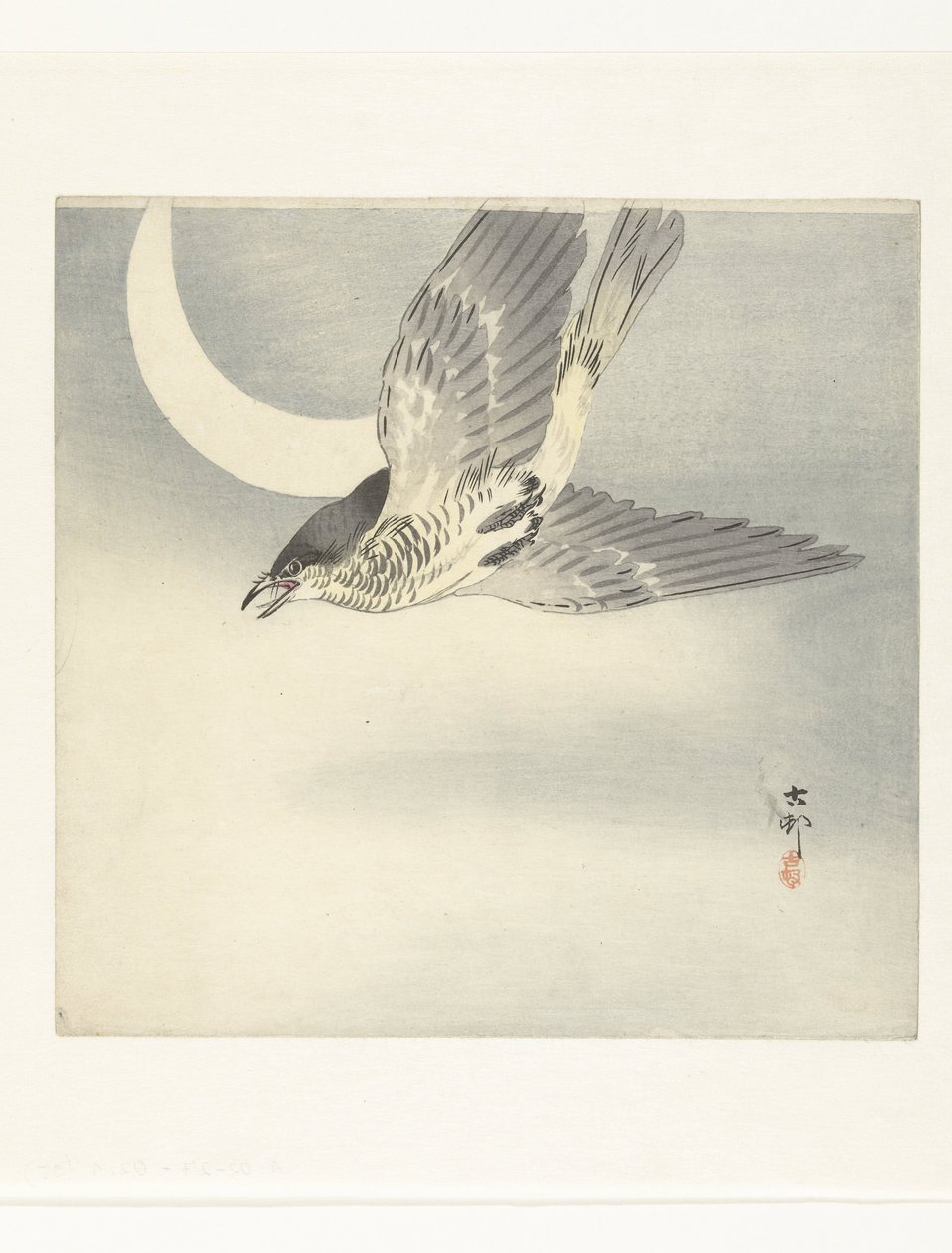 Coucou sous la lune montante - Ohara Koson