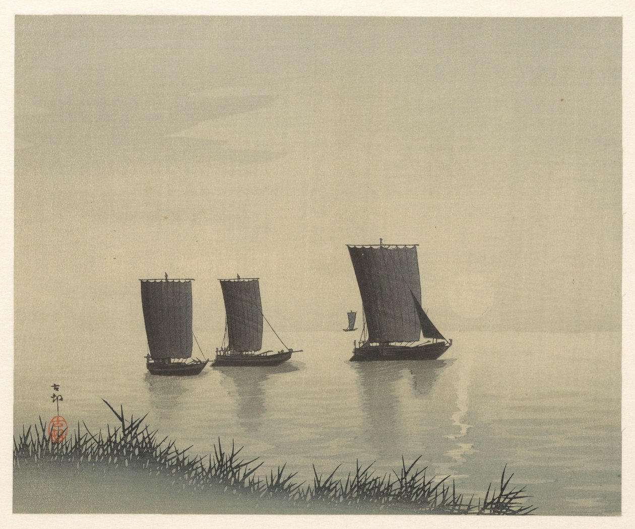 Bateaux de pêche - Ohara Koson