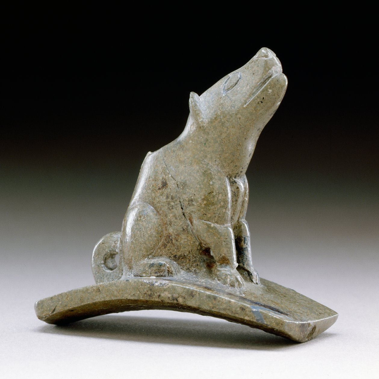 Pipe plateforme coyote, 200 av. J.-C.-100 apr. J.-C. - Ohio Hopewell culture