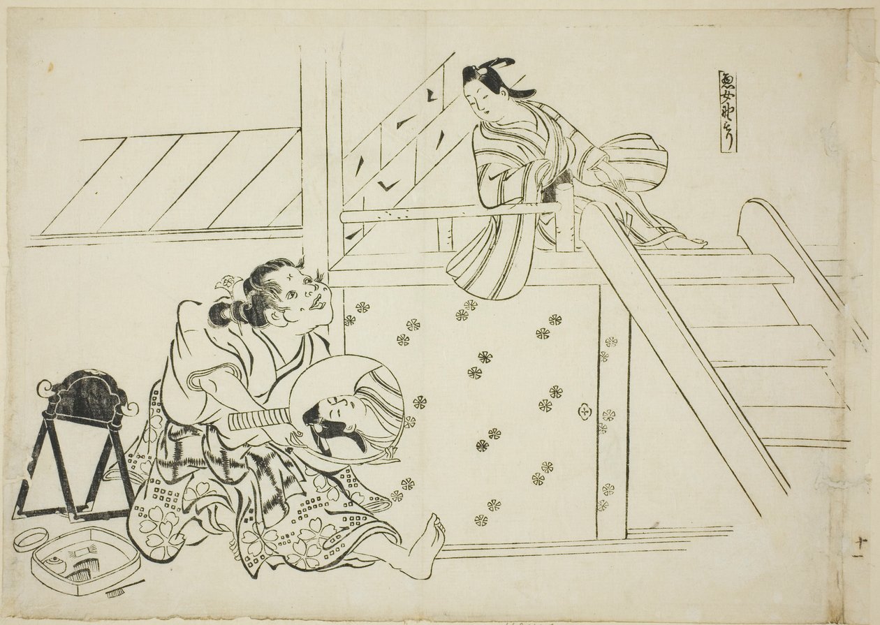 Une femme Nomori - Okumura Masanobu