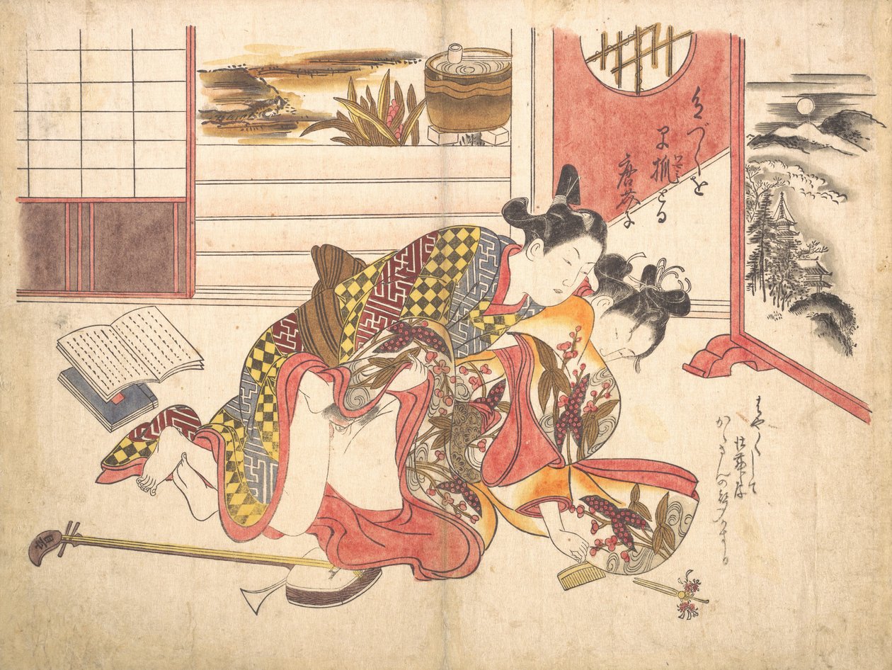 Scène de chambre, vers 1739 - Okumura Masanobu