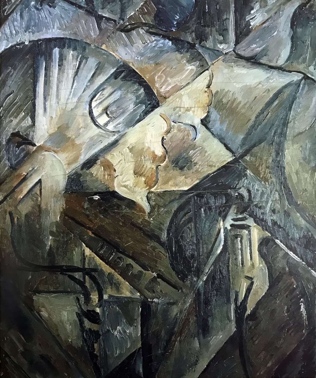 Paysage urbain sur le quai - Olga Rozanova