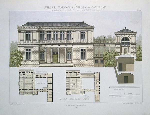 Villa Greco Romaine, gravée par Walter, planche 49 de 