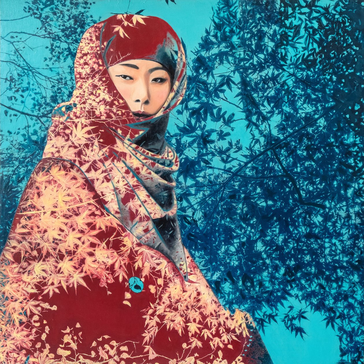 Kokin, 2022 (technique mixte sur toile) - Olivia Gozzano