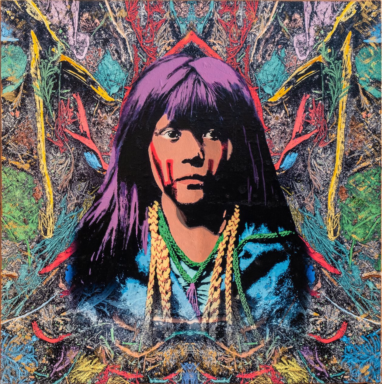 Navajo, 2022 (technique mixte sur toile) - Olivia Gozzano